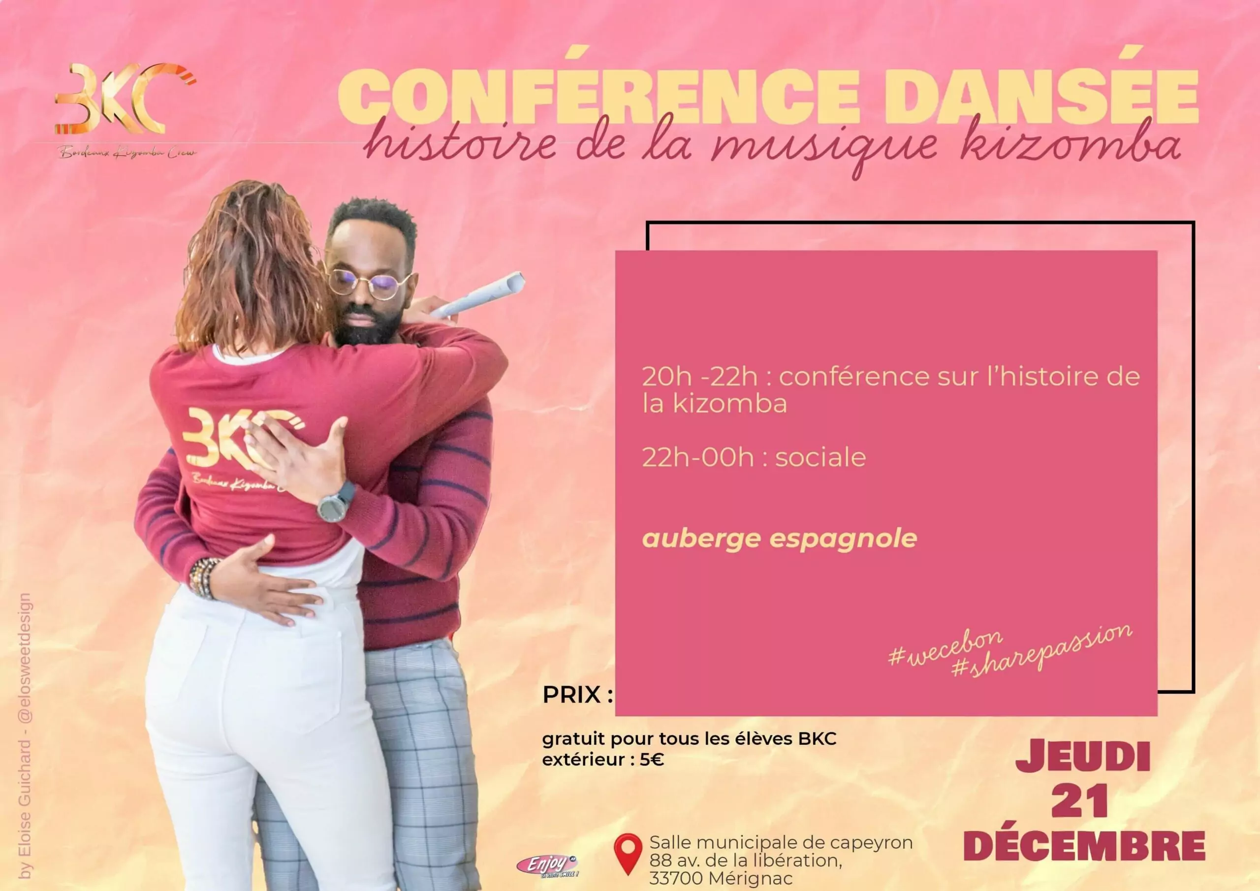 Bordeaux-Kizomba-Crew-Association-Danse-Kizomba-Urbankiz-Afro-Dancehall-Reggaeton-Salsa-Bachata-Heels-Conference-Dansee-Kizomba
